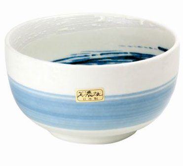 Chawan/Matcha bowl White/Blue 450ml