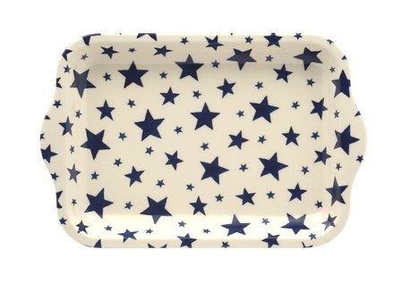 Small Melamine Tray Starry Skies-Blue Star