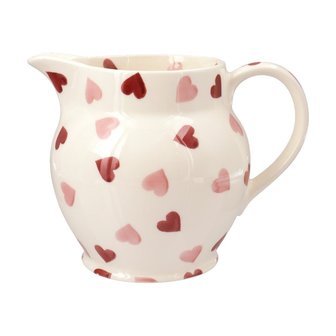 1&frac12; pt Jug-Pink Hearts