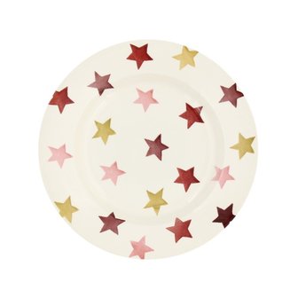 8&frac12;&quot; Plate-Pink &amp; Gold Stars