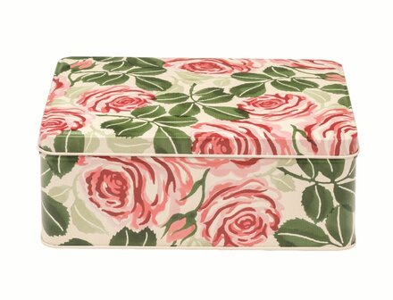 Rectangular Tin-Pink Roses