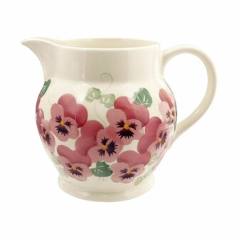 3 pt Jug-Pink Pansy