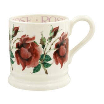 &frac12; pt Mug-Red Rose