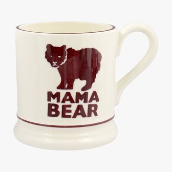 &frac12; pt Mug-Mama Bear Brown