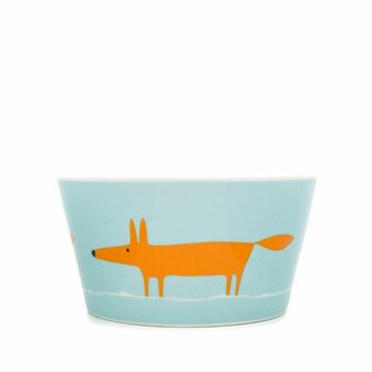 Mr Fox Bowl-Duckegg &amp; Orange