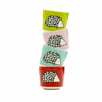 Spike Egg Cup Set of 4-Blue, Pink, Red, Green