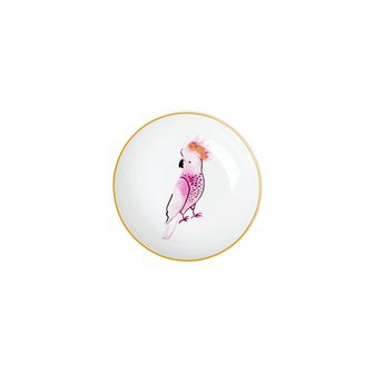 Porcelain Dipping Bowl-Cockatoo Print