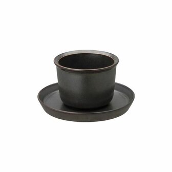 LT cup &amp; saucer 160ml black
