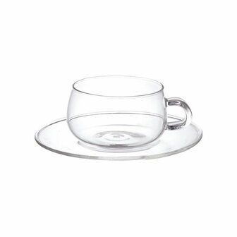 Unitea cup &amp; saucer 230ml glass