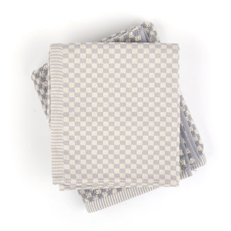 Kitchen Towel 53x60cm-Small Check Grey