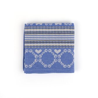 Tea Towel 65x65cm-Lace Royal Blue