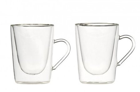 Theeglas dubbelwandig 295ml Set van 2