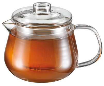 Teapot Glass 0,4l with glass strainer