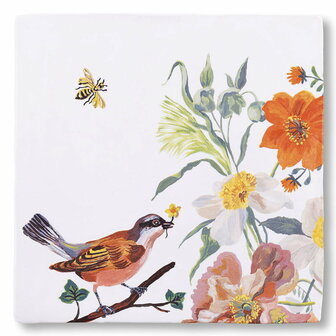 Birds and Bees-Medium 13x13cm