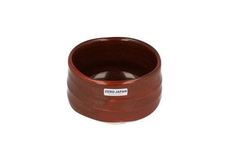 Chawan/Matcha bowl oribe-yaki Red brown