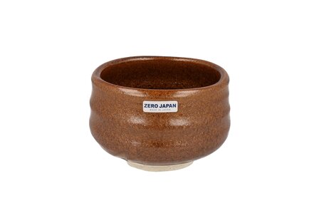 Chawan/Matcha bowl oribe-yaki Golden brown