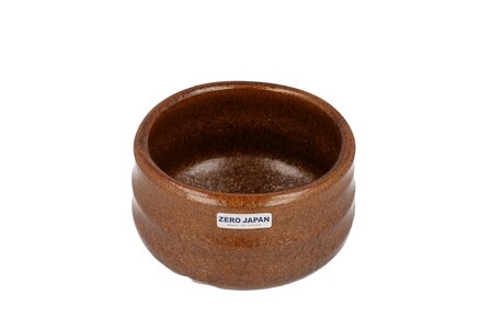 Chawan/Matcha bowl oribe-yaki Golden brown