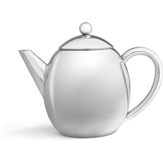 Theepot London 1,2L-RVS mat