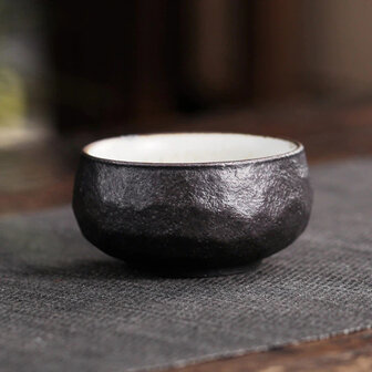 Teacup Ceramic round Black 60ml