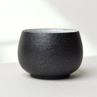 Teacup Ceramic round Black 130ml