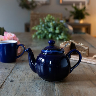 Farmhouse&reg; Teapot 2Cup 600ml-Cobalt Blue