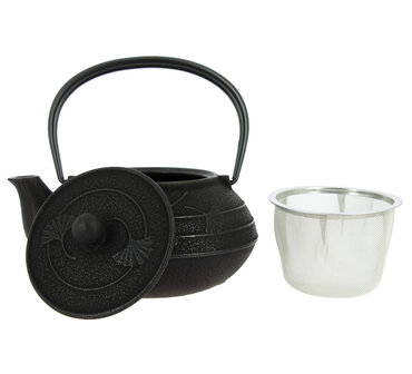 Iwachu Teapot Ginkgo Black 650ml