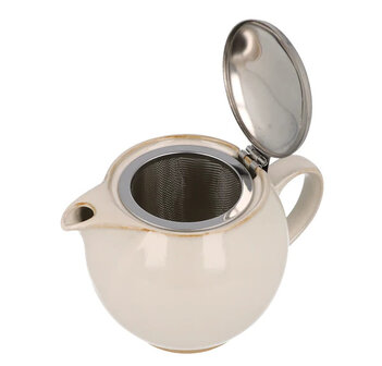 Teapot M 450ml-natural white