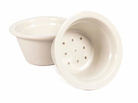 Strainer Porcelain White