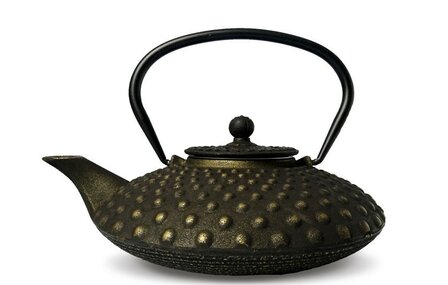 Iron Teapot Black/Gold 800ml
