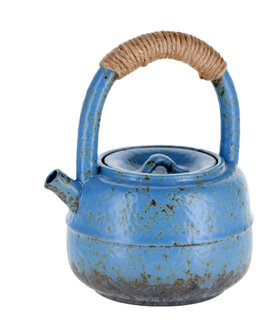 Teapot Ceramic 450ml Blue