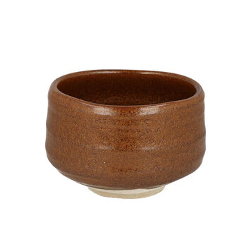 Chawan/Matcha bowl oribe-yaki Golden brown