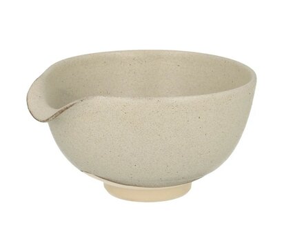 Chawan/Matcha bowl Grey White