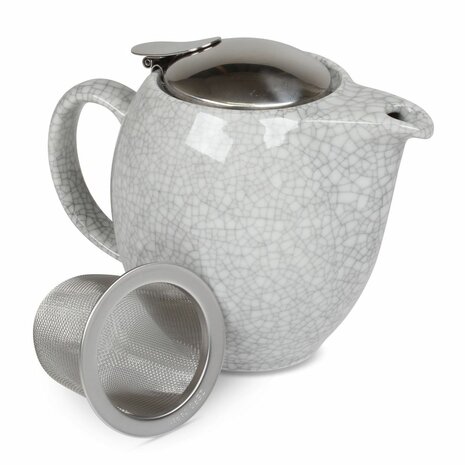 Teapot S 350ml-crackle white
