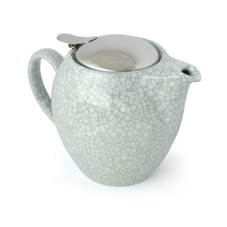 Teapot L 580ml-crackle blue-grey