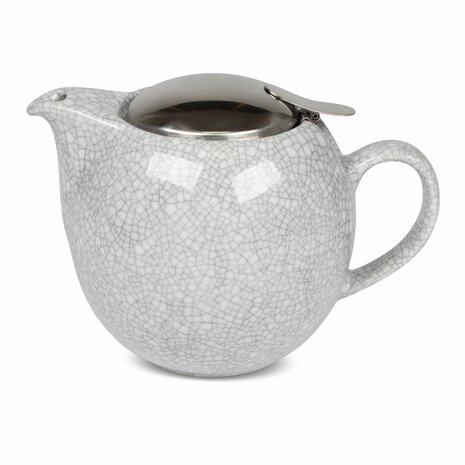 Teapot XL 680ml-crackle white