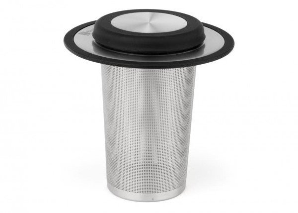 Theefilter met onderzetter XL-RVS