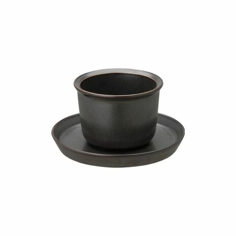 LT cup & saucer 160ml black