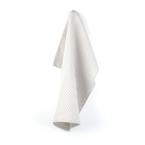 Tea Towel 65x65cm-Small Check Grey