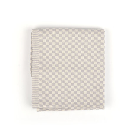 Tea Towel 65x65cm-Small Check Grey