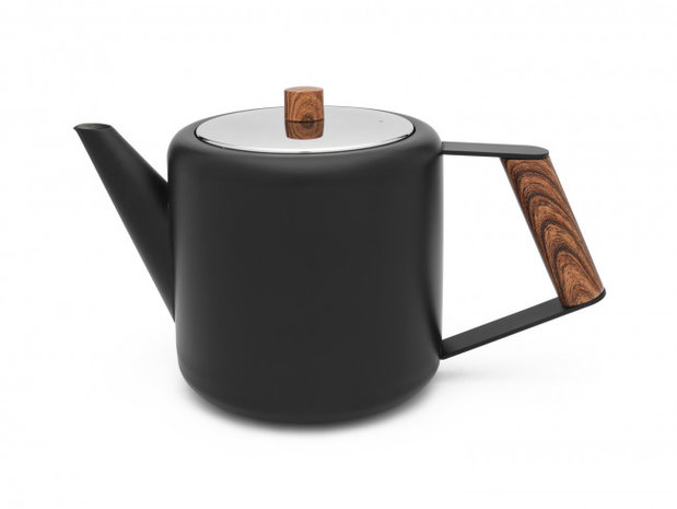 Theepot Duet® Design Boston 1,1L-mat zwart