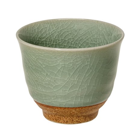 Teacup Ceramic 100ml-Crackle Green
