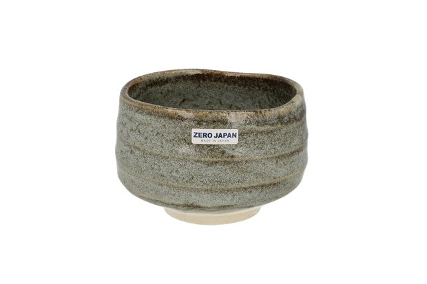 Chawan/Matcha bowl oribe-yaki Olive grey