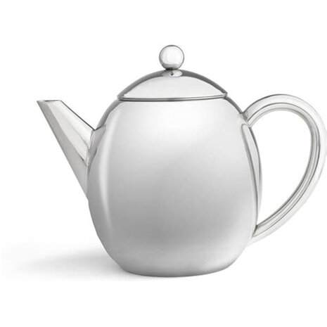 Theepot London 1,2L-RVS mat
