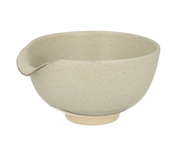 Chawan/Matcha bowl Grey White