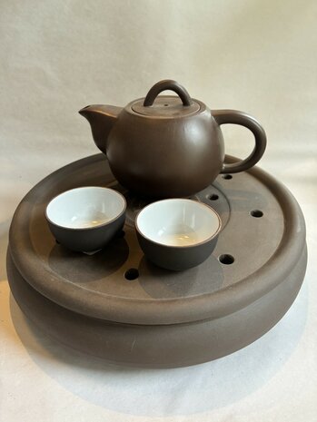 Yixing Ceremonial Tea Tray purple clay