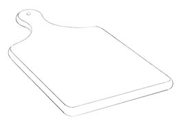 Worktop small rect.-Wood