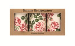Caddy Tin Set of 3-Pink Roses