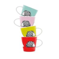 Spike Espresso Cup & Saucer Set of 4