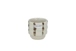 Teacup handpainted stackable 110 ml-brown