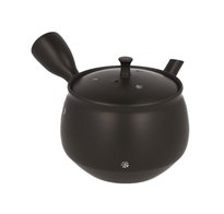 Kyusu Tokoname-yaki 240ml-Black Hokuryu Sakura